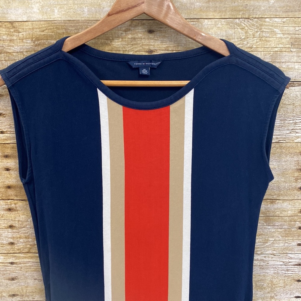 Vintage Tommy Hilfiger blue mod dress size extra small - Picture 3 of 12